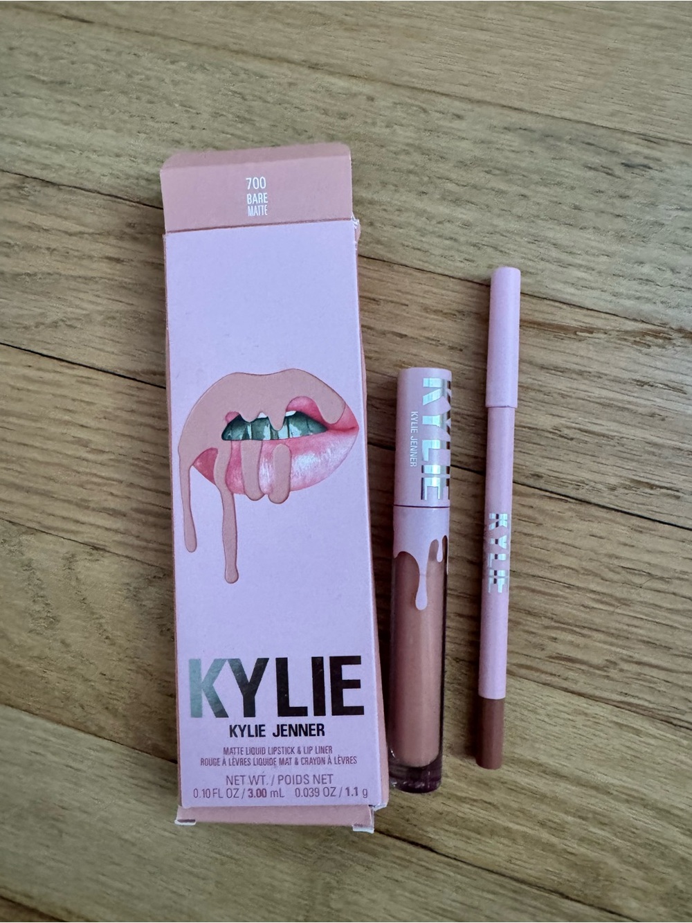 Kylie Cosmetics Lip Kit – Bare-  Matte Nude Pink (700)